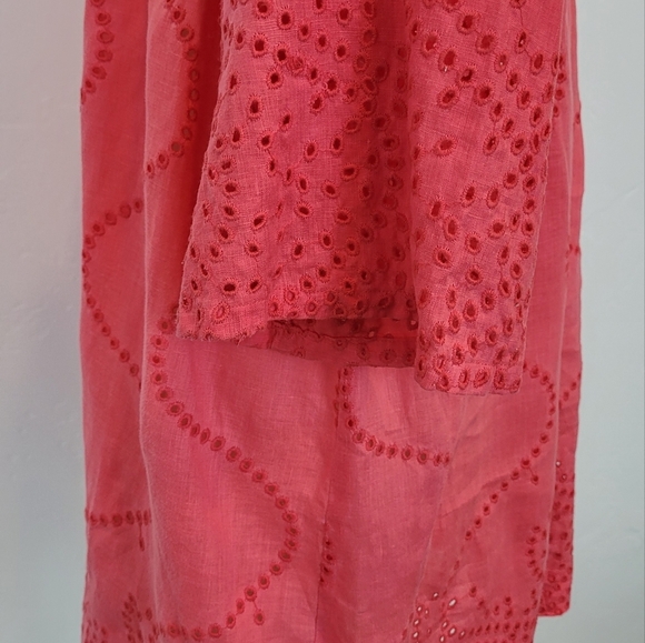 DVF Soleil swim linen coral cover up - Picture 4 of 8